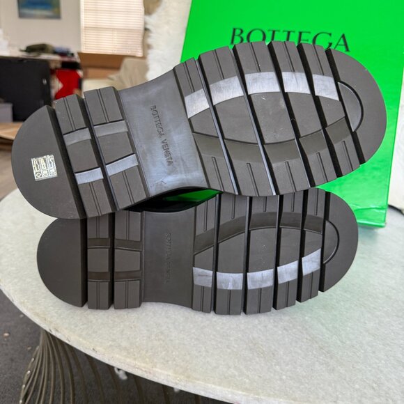 Bottega Veneta Military Calf Black Leather Brown & Black Tire Boot 630284 - Picture 10 of 16